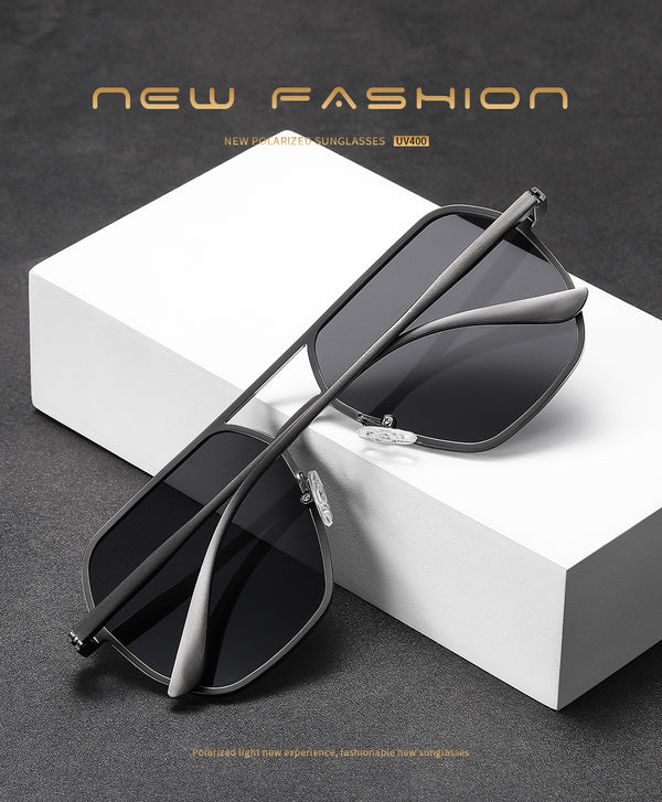 New Irregular Aluminum-Magnesium Men's Sunglasses