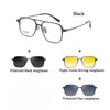 4-in-1 Titanium Glasses Frame With Magnetic Sunglasses Clips