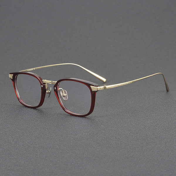 Kevin Retro Square Titanium Glasses Frame