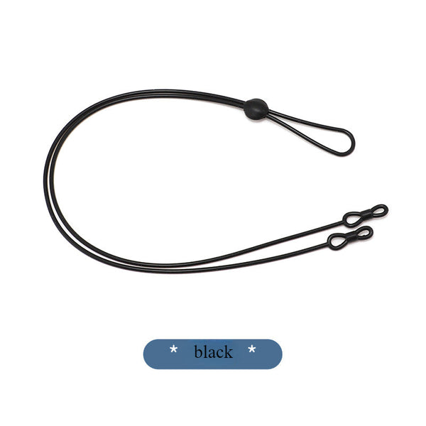 Glasses rope 8-character long silicone sports anti-fall glasses chain