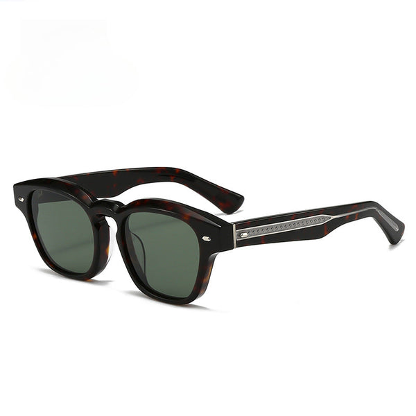 Yvan Premium Series Retro Square Acetate Sunglasses