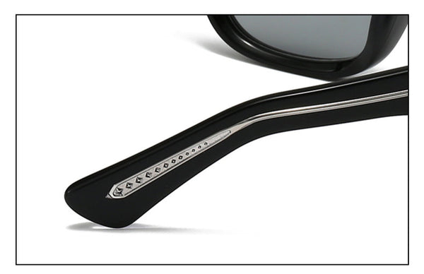 Yvan Premium Series Retro Square Acetate Sunglasses
