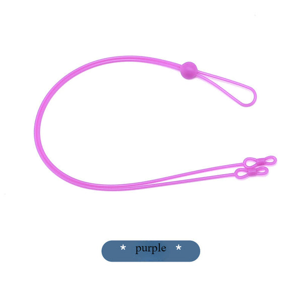 Glasses rope 8-character long silicone sports anti-fall glasses chain