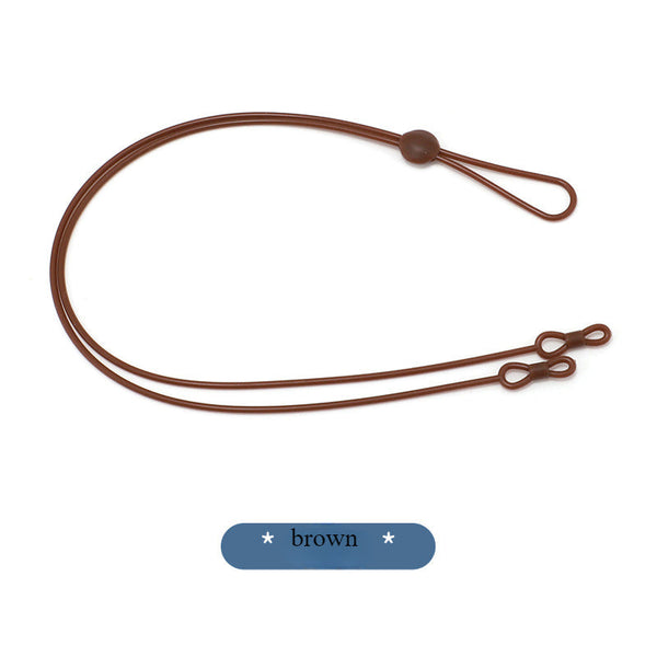 Glasses rope 8-character long silicone sports anti-fall glasses chain
