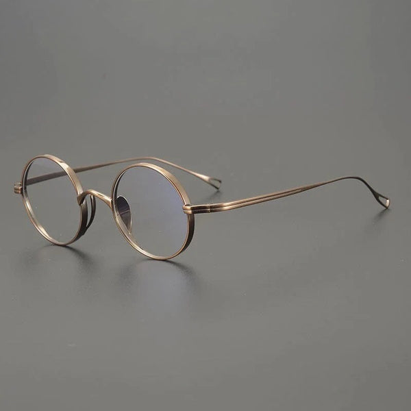 Monroe Titanium Round Glasses Frame
