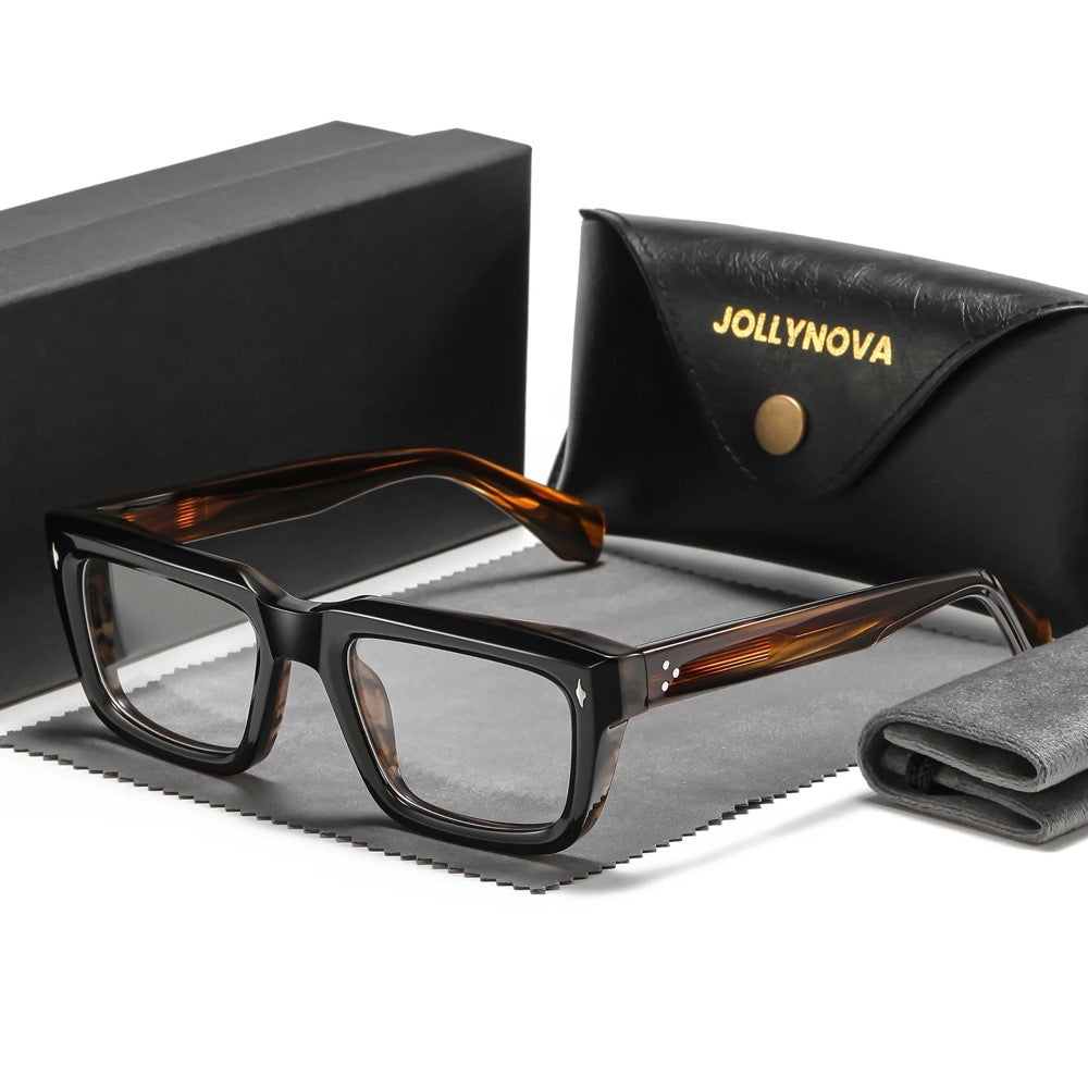 Majeed Retro Rectangle Acetate Glasses Frame – Jollynova