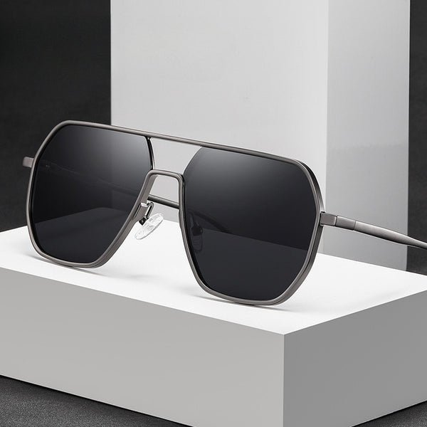 New Irregular Aluminum-Magnesium Men's Sunglasses