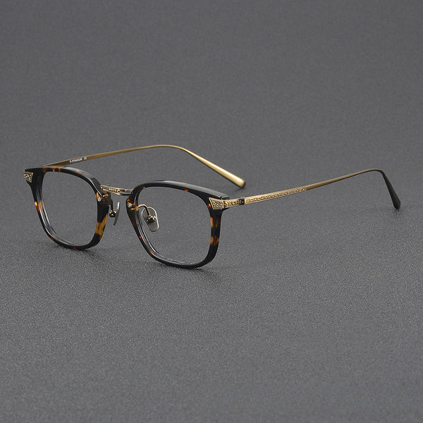 Kevin Retro Square Titanium Glasses Frame