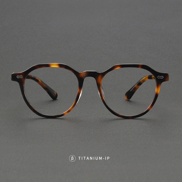 Hamp Classic Geometric Acetate Glasses Frame