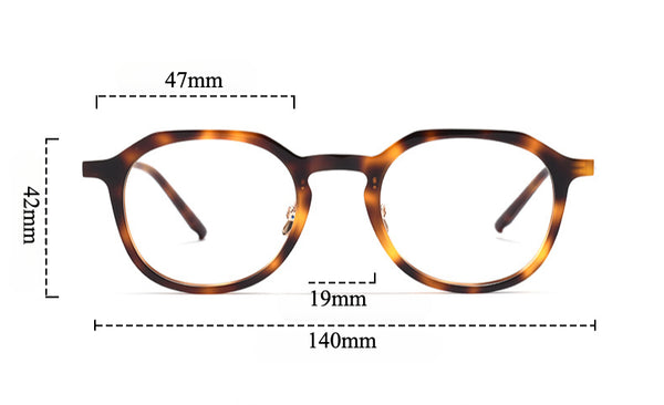 Royce Vintage Square Ultra-light Titanium Glasses Frame