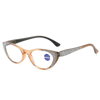 WOMEN'S Fashion diamond anti-blue light presbyopia glasses