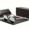 JOLLYNOVA Handmade Black Walnut Fashion Glasses Polarizing Protective Half-frame Retro Glasses for Men And Women