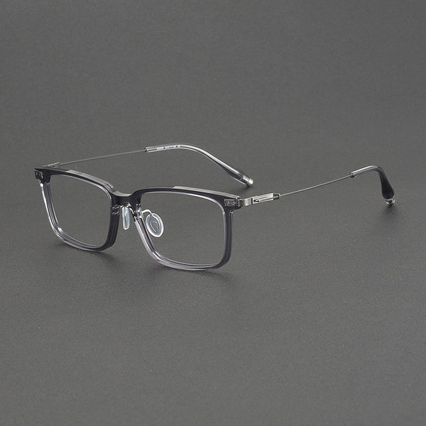Voos same 202509 glasses frame Shenzhen wholesale, plate titanium frame trendy glasses can be equipped with myopia IP electroplating