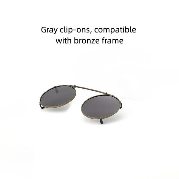 Monroe Titanium Round Glasses Frame