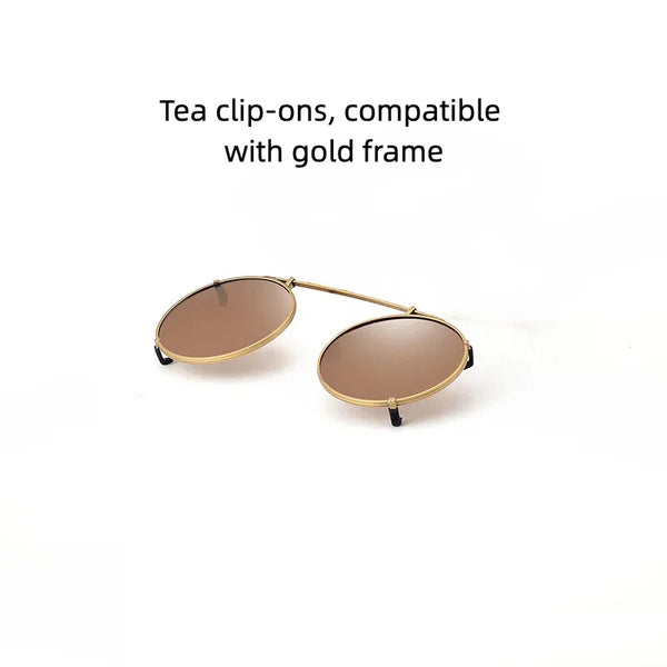 Monroe Titanium Round Glasses Frame