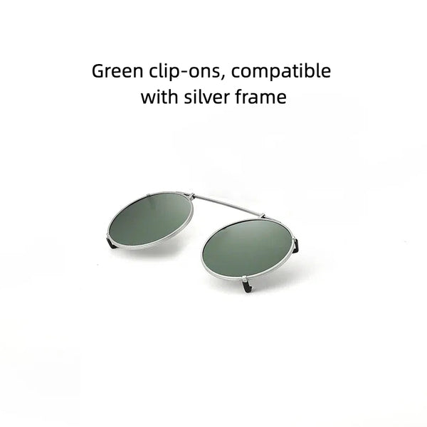 Monroe Titanium Round Glasses Frame