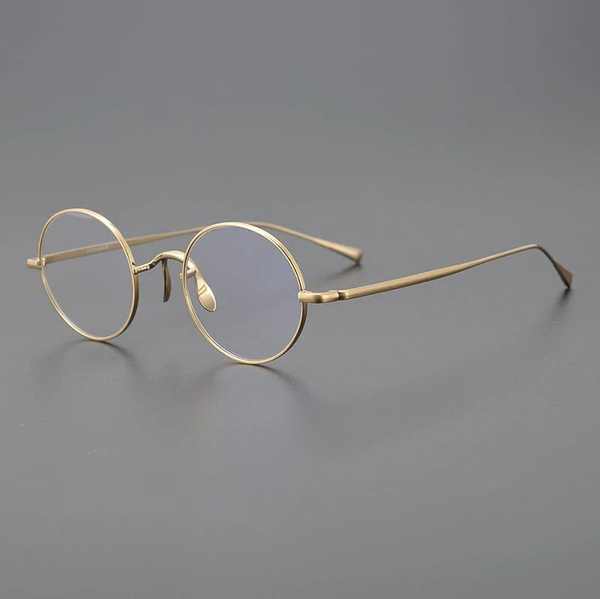 Biron Vintage Round Titanium Eyeglasses Frame