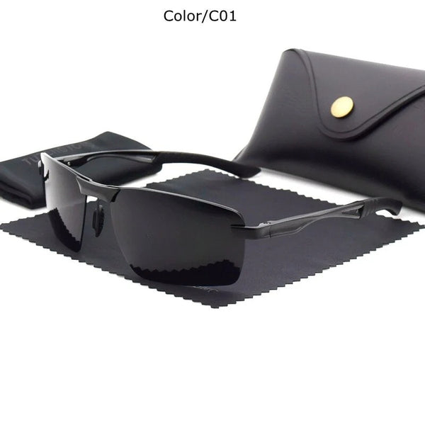 Men Polarized Sunglasses Aluminum Magnesium   Driving Glasses For Women Oculos masculino Male