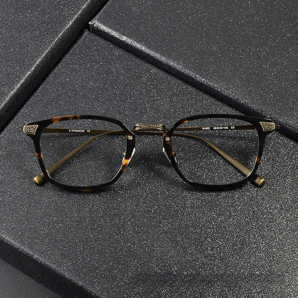 Kevin Retro Square Titanium Glasses Frame
