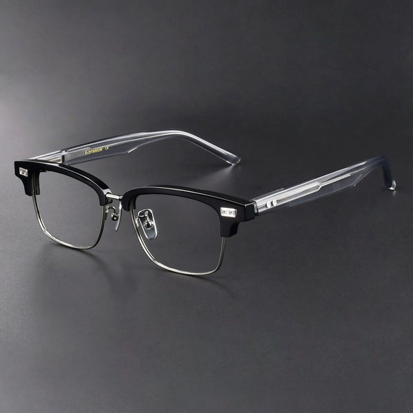 New 999.9 The same M-91 imported plate eyebrow frame glasses frame Shenzhen wholesale male, can be equipped with anti-blue light film