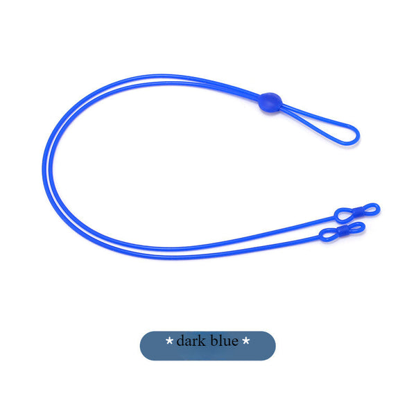 Glasses rope 8-character long silicone sports anti-fall glasses chain