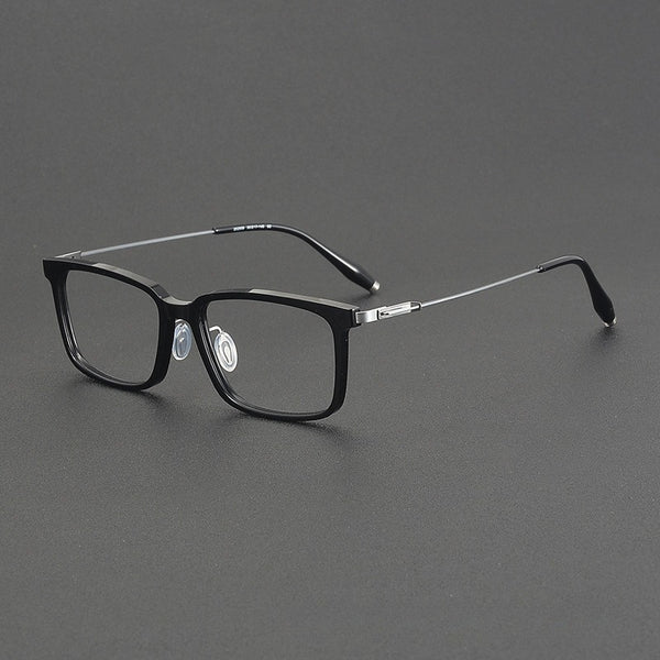Voos same 202509 glasses frame Shenzhen wholesale, plate titanium frame trendy glasses can be equipped with myopia IP electroplating