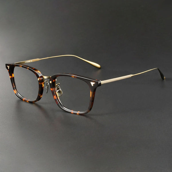 Yanko Retro Rectangle Titanium Glasses Frame