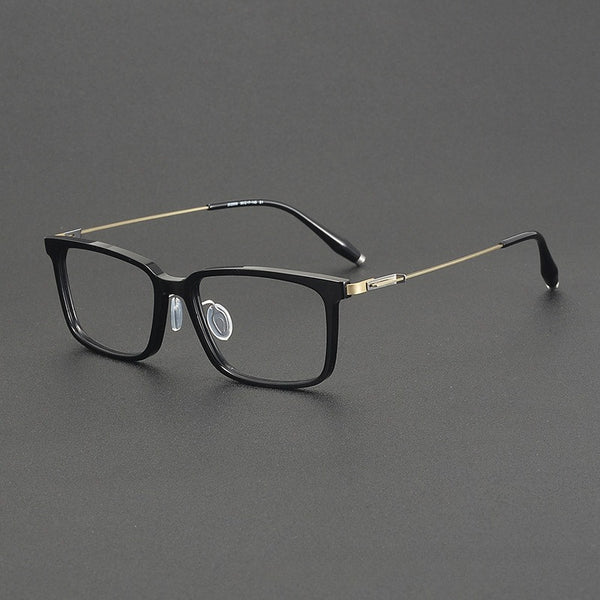 Voos same 202509 glasses frame Shenzhen wholesale, plate titanium frame trendy glasses can be equipped with myopia IP electroplating