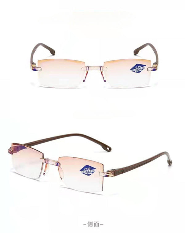 Anti blue light intelligent zoom reading glasses