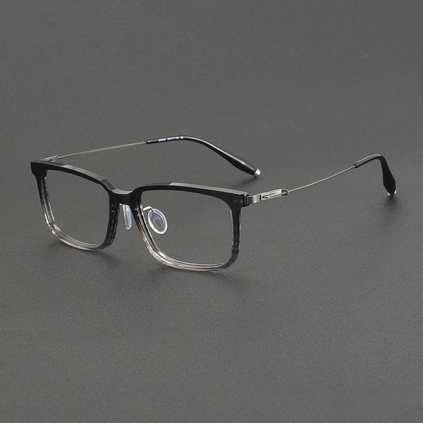 Voos same 202509 glasses frame Shenzhen wholesale, plate titanium frame trendy glasses can be equipped with myopia IP electroplating