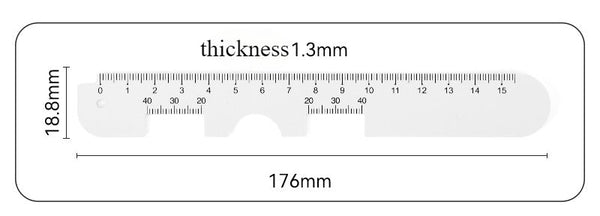Pupil distance ruler
