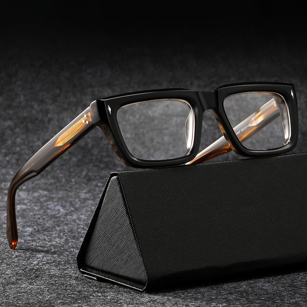 Majeed Retro Rectangle Acetate Glasses Frame