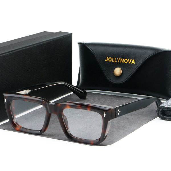 Majeed Retro Rectangle Acetate Glasses Frame