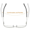 ANTI-FATIGUE HIGH-QUALITY METAL FRAME FOR BUSINESS READING GLASSES