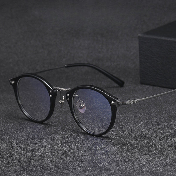 Rhodus Retro Round Ultra-light Titanium Glasses Frame