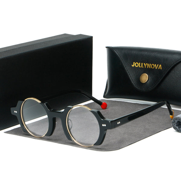 Sinjin Round Acetate Personalized Eyeglasses Frames