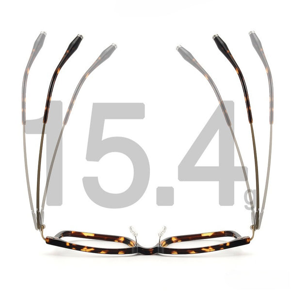 Voos same 202509 glasses frame Shenzhen wholesale, plate titanium frame trendy glasses can be equipped with myopia IP electroplating