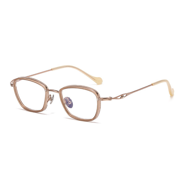 Dower Retro Rectangular Titanium Glasses Frame