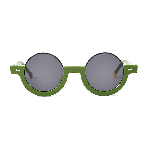 Macon Premium Series Round Acetate Personalized Sunglasses