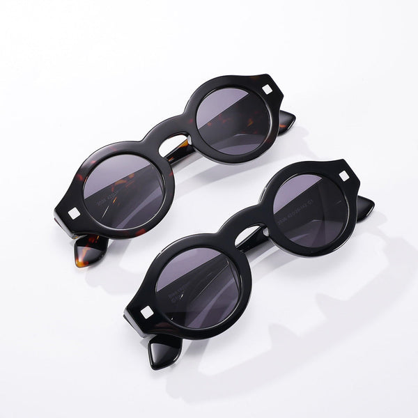 Kip Premium Series Vintage Round Acetate Sunglasses