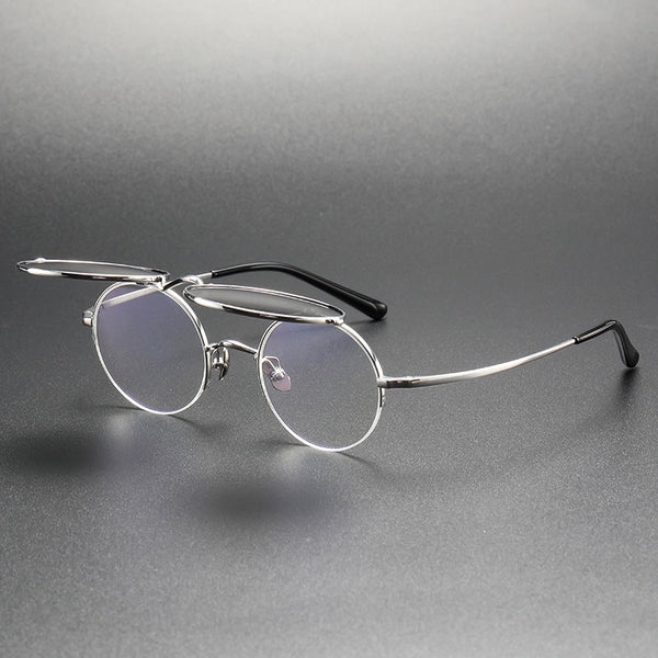 Orson Titanium Vintage Oval Eyeglasses Frames