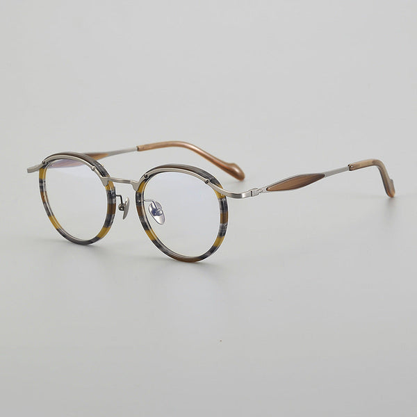 Arvid Retro Oval Titanium Glasses Frame