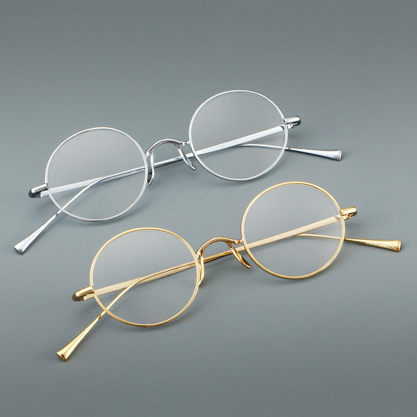Biron Vintage Round Titanium Eyeglasses Frame