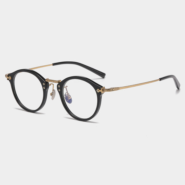 Rhodus Retro Round Ultra-light Titanium Glasses Frame