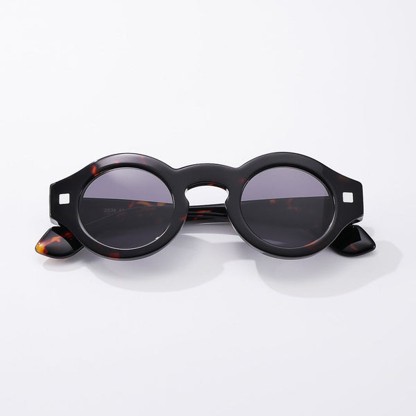 Kip Premium Series Vintage Round Acetate Sunglasses