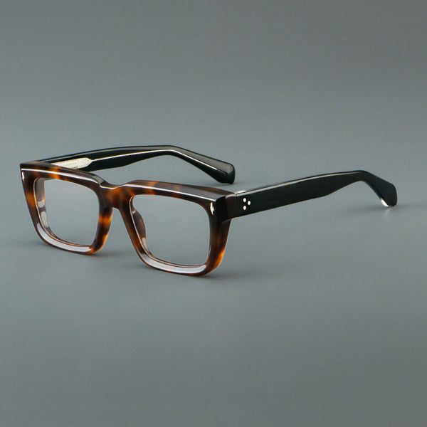 Majeed Retro Rectangle Acetate Glasses Frame