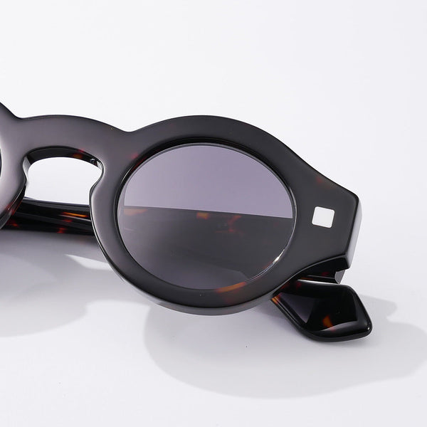 Kip Premium Series Vintage Round Acetate Sunglasses