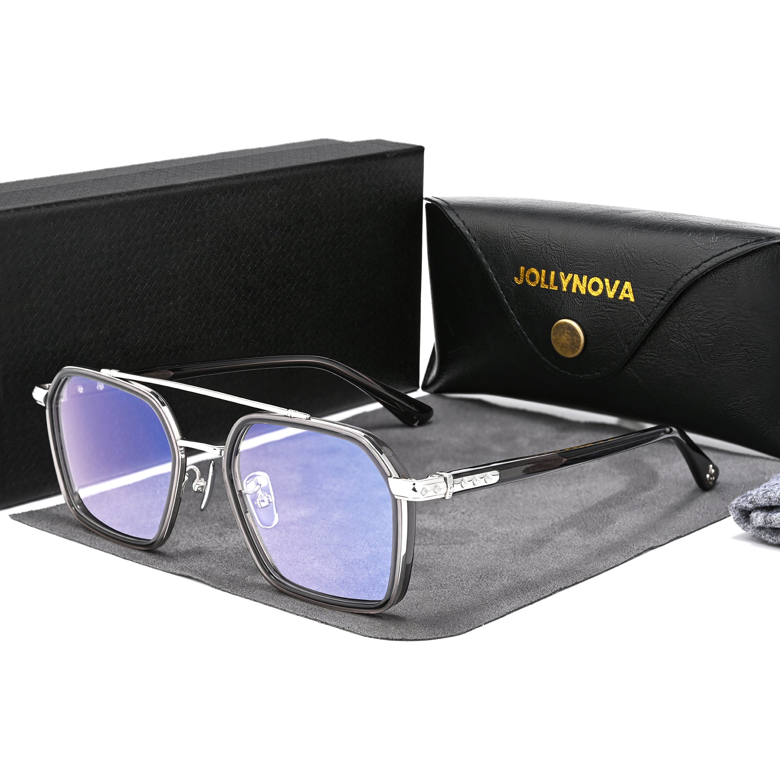 新品 8.0 Colorblind Big Eye V2 デッキ Keller Ultralight Vintage Double Bridge Titanium Glasses Frame