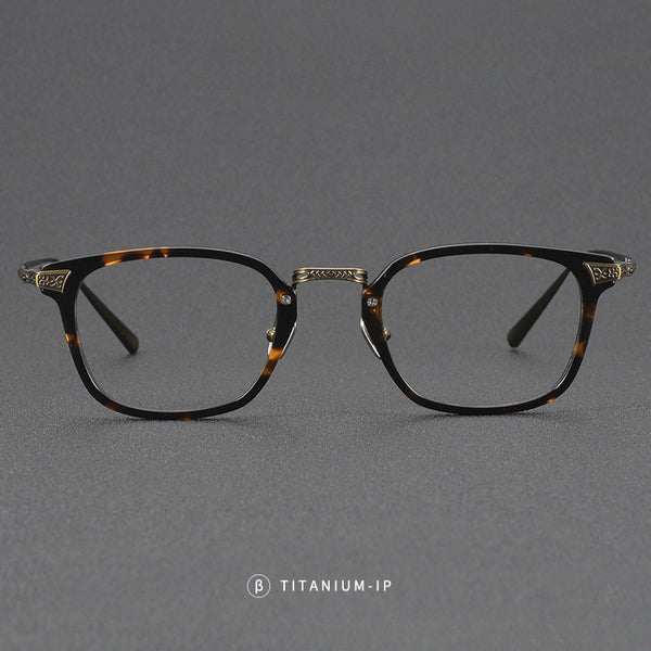 Kevin Retro Square Titanium Glasses Frame