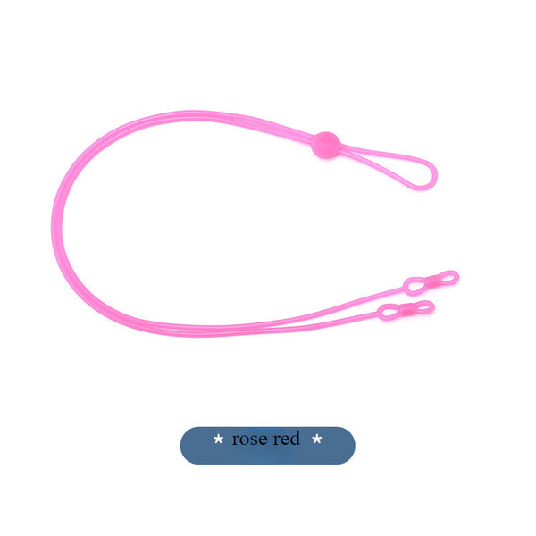 Glasses rope 8-character long silicone sports anti-fall glasses chain